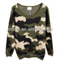 12STC0723 camouflage womens army uniform sweater